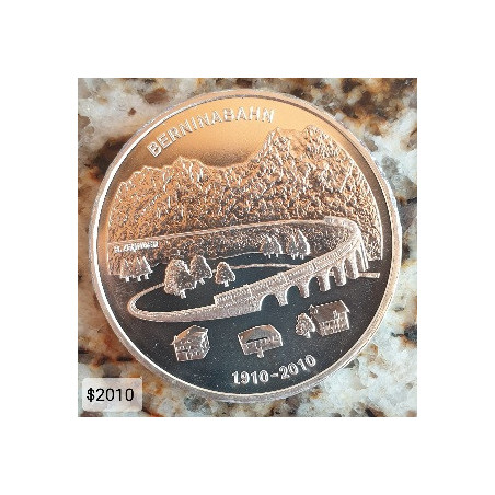 Suíça 20 Francos 2010 (100 J. Berninabahn)