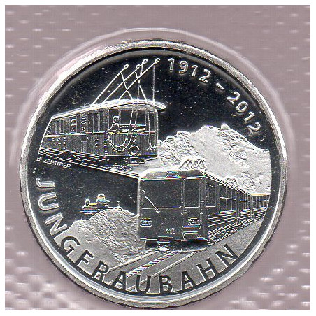 Suíça 20 Francos 2012 (100 J. Jungfraubahn)