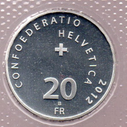 Suíça 20 Francos 2012 (100 J. Jungfraubahn)