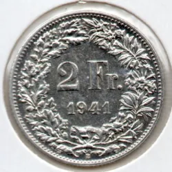 Suíça 2 Francos 1941