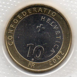 Suíça 10 Francos 2007 ( Steinbock