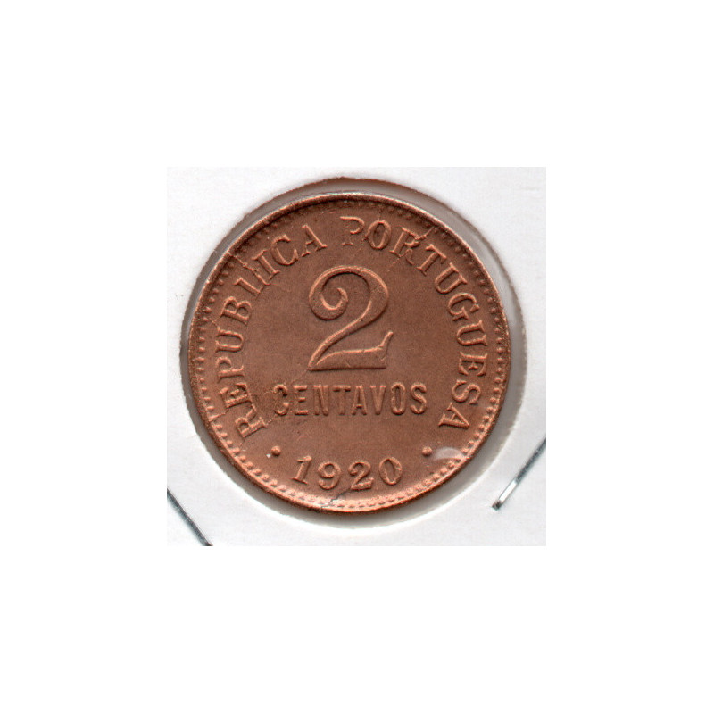 Portugal 2 Centavos 1920 Bela