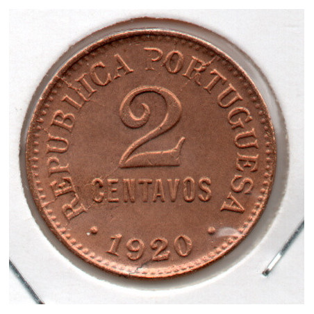 Portugal 2 Centavos 1920 Bela