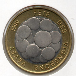 Suíça 5 Francos 1999 ( Fête des Vignerons Prova