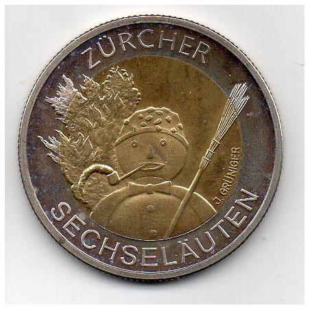Suíça 5 Francos 2001 ( Zürcher Sechseläuten