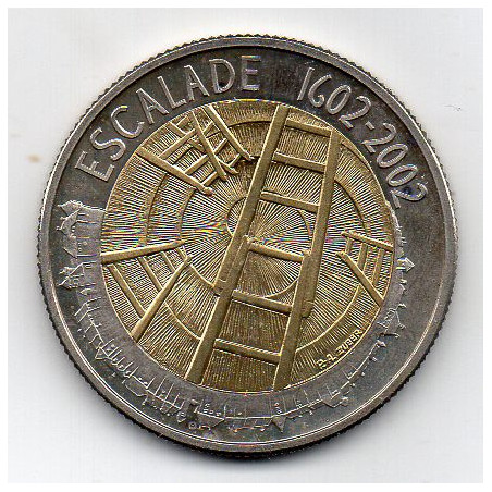Suíça 5 Francos 2002 ( Esscalade Genève