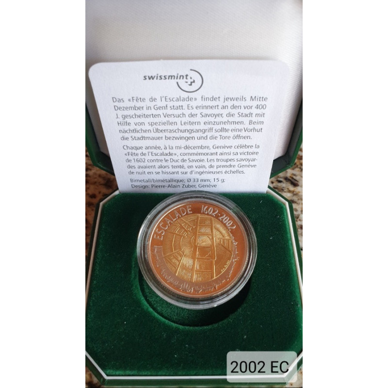 Suíça 5 Francos 2002 ( Esscalade Genève