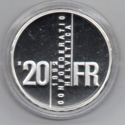 Suíça 20 Francos 1992 ( Gertrud Kurz )