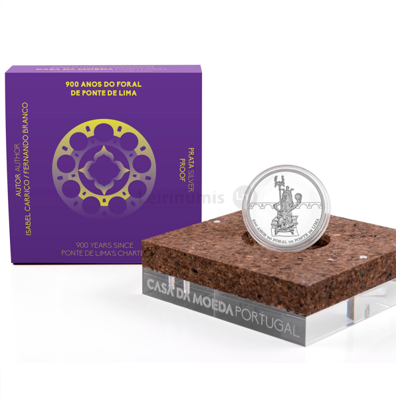Portugal 7,50 € 2025 900 Anos Foral Ponte de Lima  Prata Proof