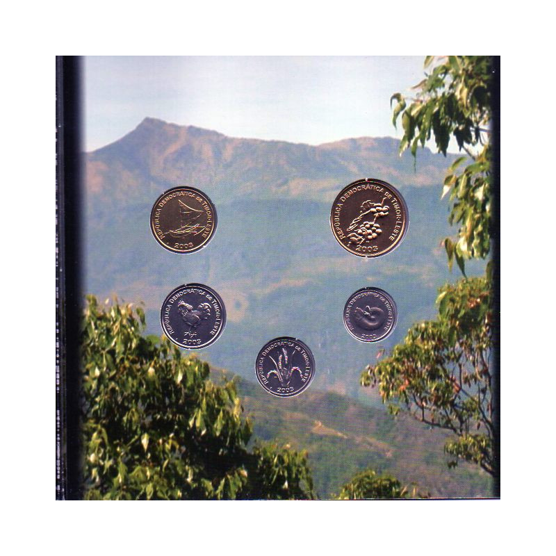 Timor-Leste 2003 Série Anual Primeiras moedas Correntes