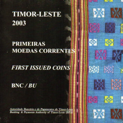 Timor-Leste 2003 Série Anual Primeiras moedas Correntes