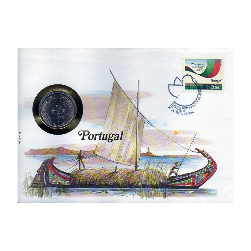 Portugal 1974 25 Escudos 25 Abril CTT Lisboa