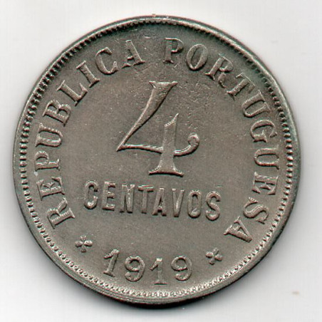 Portugal 4 Centavos 1919 BE