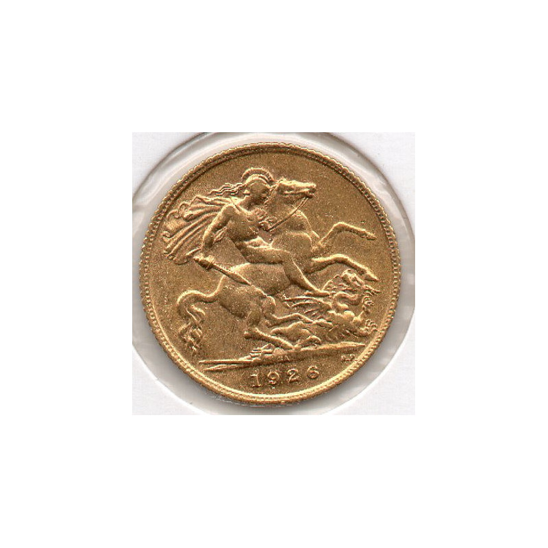 Reino Unido 1/2  Libra 1926 (ouro