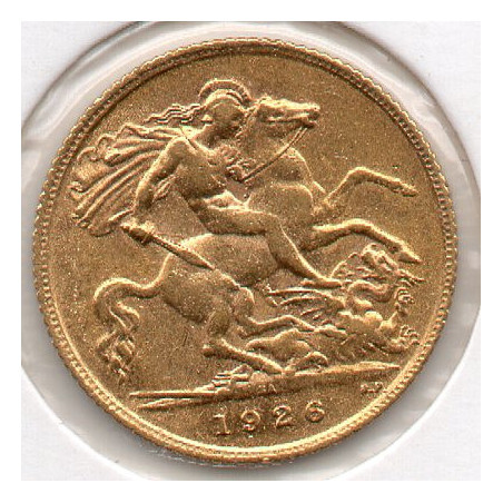 Reino Unido 1/2  Libra 1926 (ouro