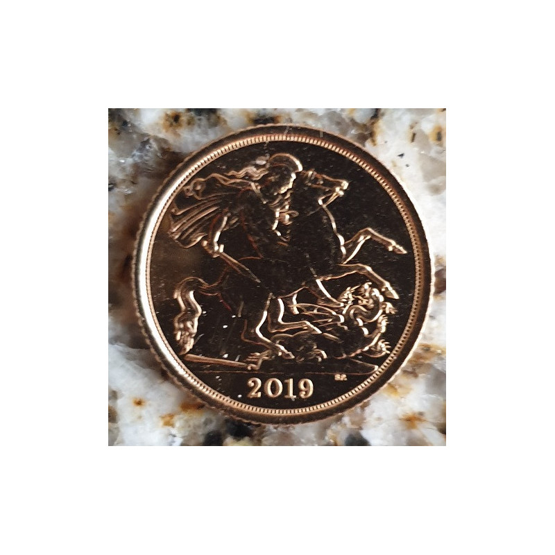 Reino Unido 1/2  Libra 2019 (ouro