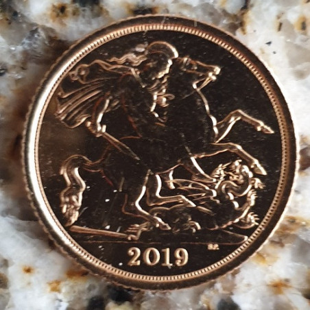 Reino Unido 1/2  Libra 2019 (ouro