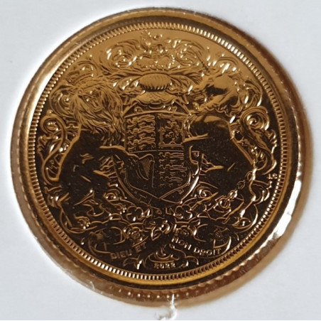 Reino Unido 1/2  Libra 2022 Carlos III (ouro