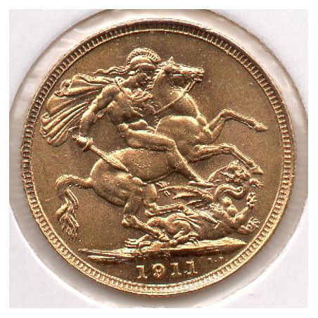 Reino Unido Libra 1911 Georgius V (ouro