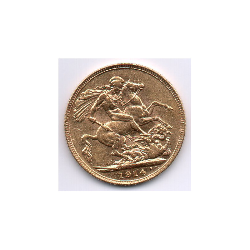 Reino Unido Libra 1914 Georgius V (ouro