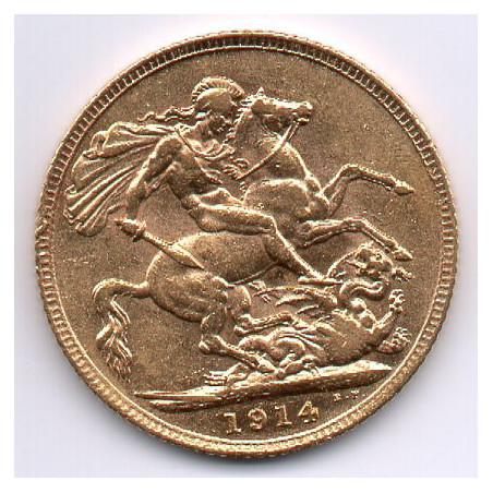 Reino Unido Libra 1914 Georgius V (ouro