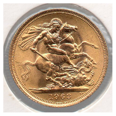 Reino Unido Libra 1963 Elizabeth II (ouro