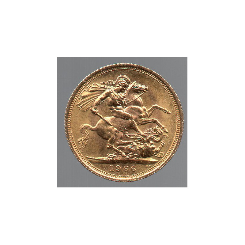 Reino Unido Libra 1966 Elizabeth II (ouro