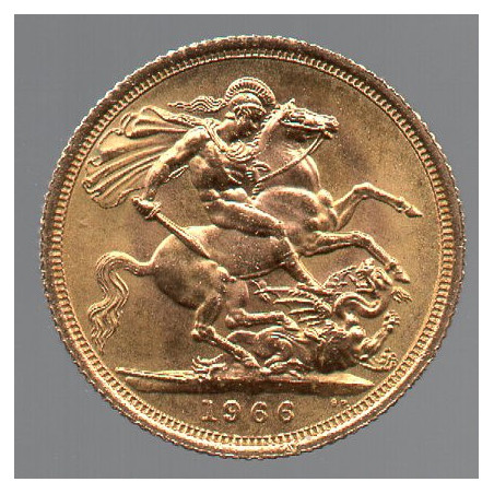 Reino Unido Libra 1966 Elizabeth II (ouro