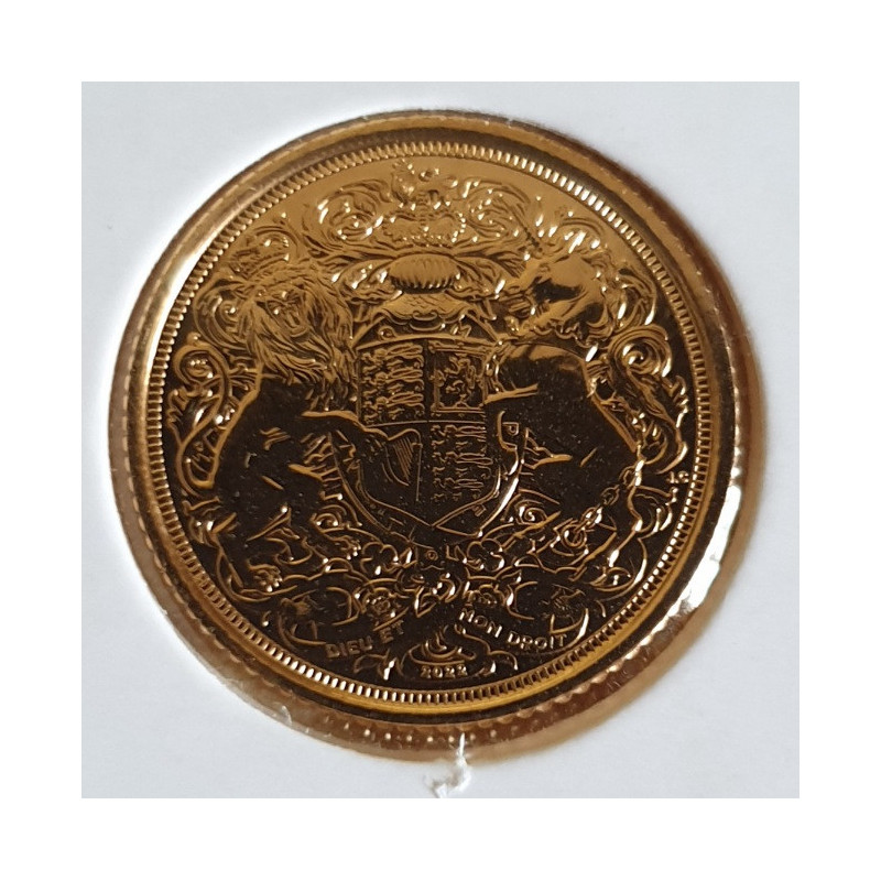 Reino Unido Libra 2022 Carlos III (ouro