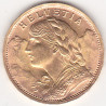 Suíça 20 Francos 1935 LB Vreneli (Ouro