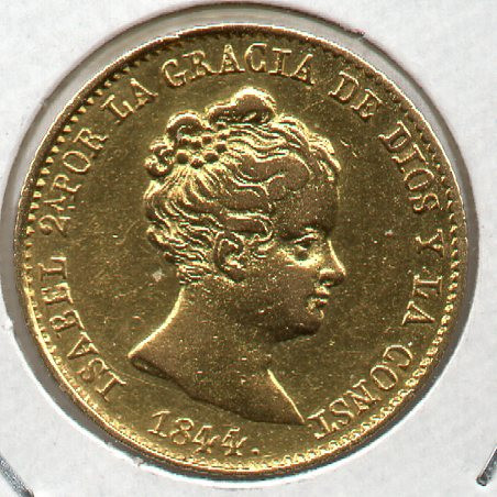 Espanha 80 Reales 1844