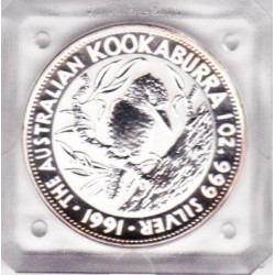 Austrália 5 Dólar 1991 Kookaburra  (Onça Prata)