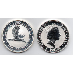 Austrália 1 Dólar 1996 Kookaburra  (Onça Prata)