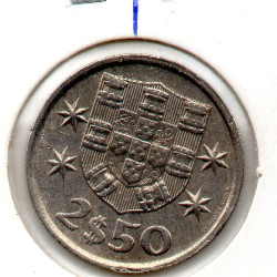 Portugal 2$50 1977 Eixo Desl. BE