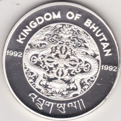 Butão 300 Ngultrum 1992 (Prata)