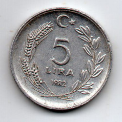 Turquia 5 Lira 1982