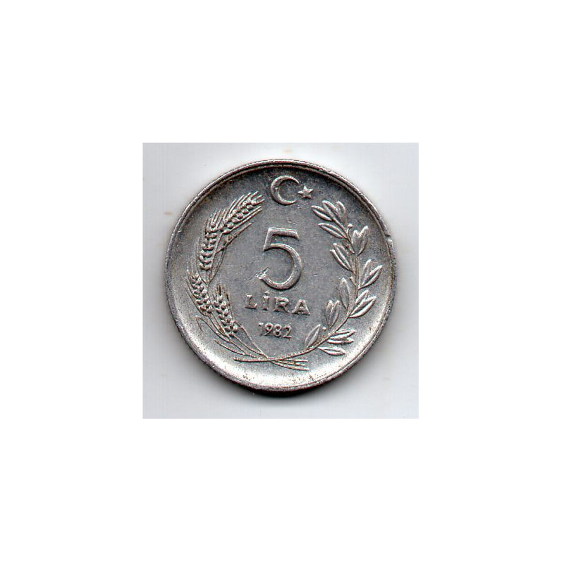 Turquia 5 Lira 1982