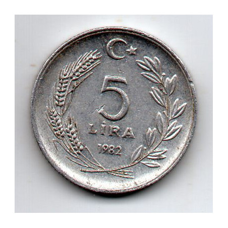 Turquia 5 Lira 1982