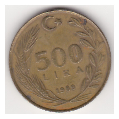 Turquia 500 Lira 1989