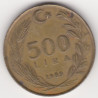 Turquia 500 Lira 1989