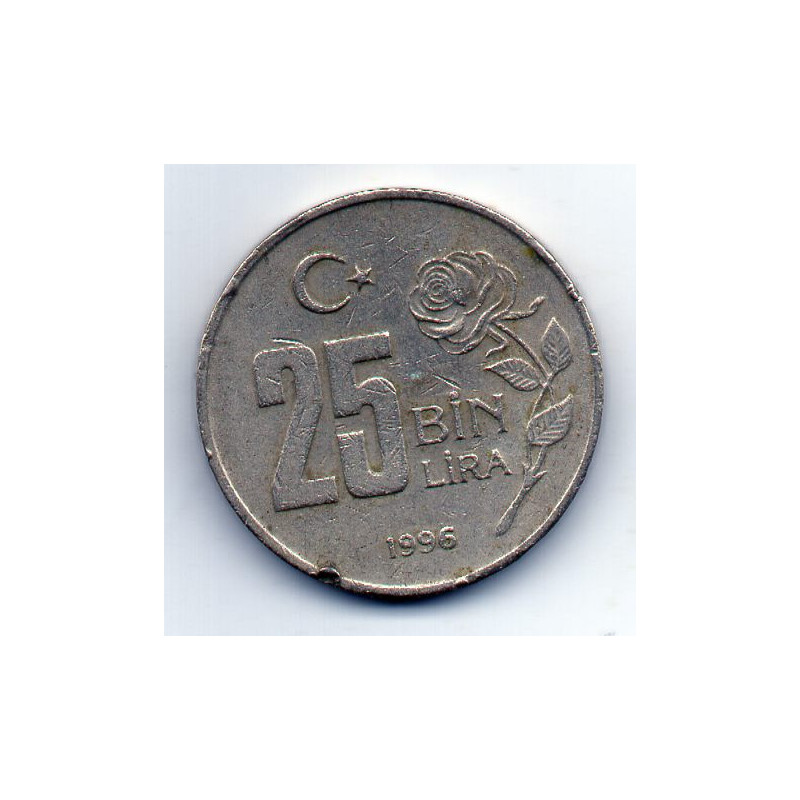Turquia 25 Bin Lira 1996
