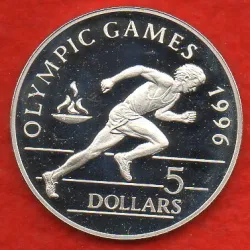 Niue 5 Dólares 1992 Jogos...