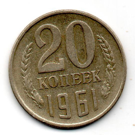 Rússia 20 Kopek 1961