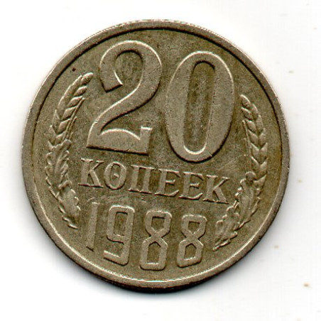 Rússia 20 Kopek 1988