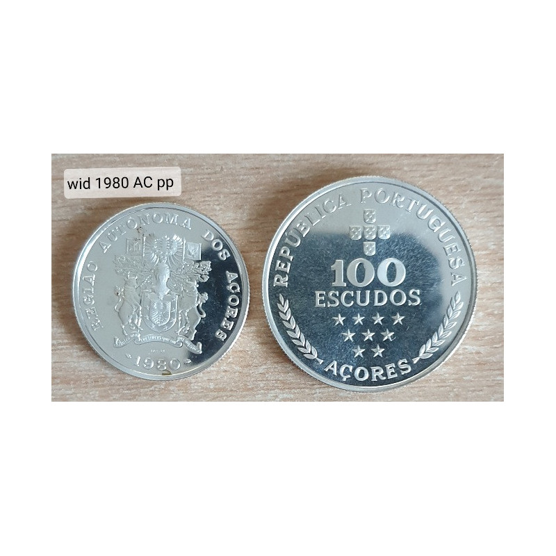 Portugal 100+25$00 1980 Região Aut dos Açores