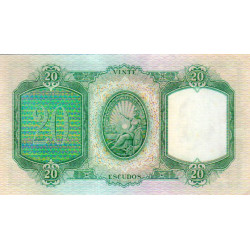 Portugal 20 Escudos 1954 D. António Luiz de Menezes