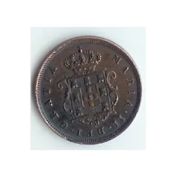 Portugal 2 Réis 1853 D. Maria II (Moçambique)