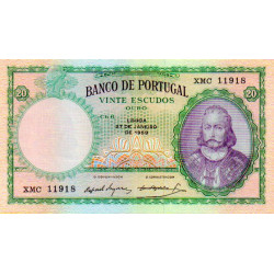 Portugal 20 Escudos 1959 D. António Luiz de Menezes