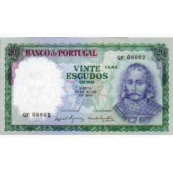 Portugal 20 Escudos 1960 D. António Luiz de Meneses