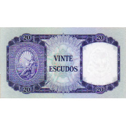 Portugal 20 Escudos 1960 D. António Luiz de Meneses